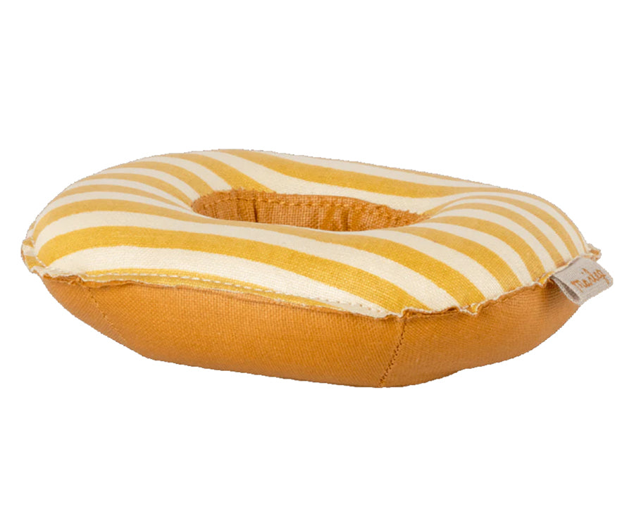 Maileg – Rubber boat white with yellow stripes, for small mice