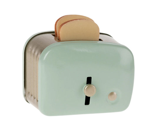 Maileg - Toaster miniature with bread, mint green