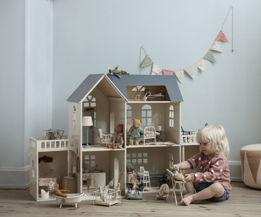 Maileg – Dockhus, House of miniature, dockskåp i trä för kaniner, möss, teddy och dockor