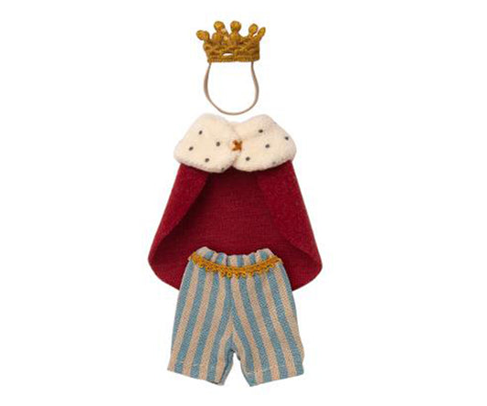 Maileg – Kungakläder med krona till pappa mus kung, King Mouse Clothes (slutsåld kollektion)