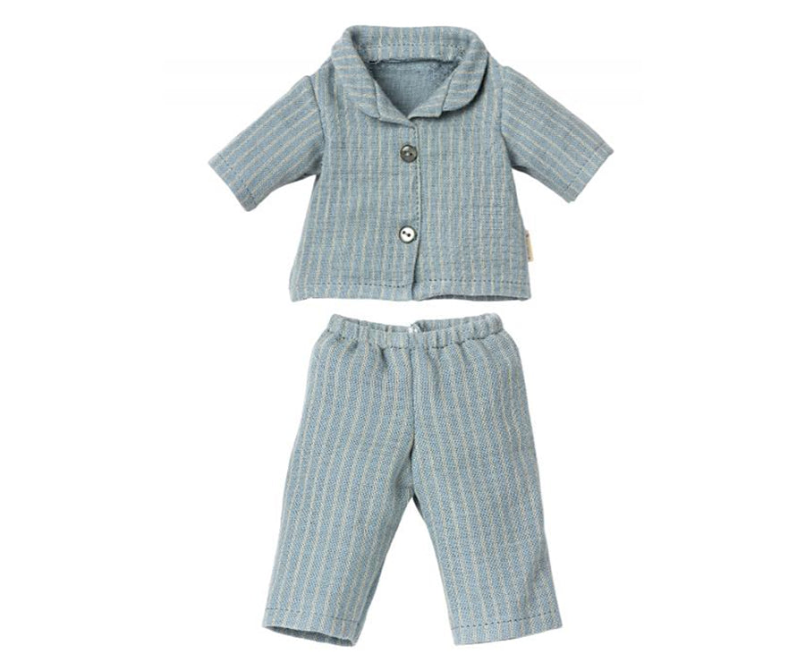 Maileg – Pyjamas till teddy pappa, skjorta och byxa, kläder för björn nalle