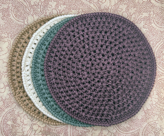 Miniature - Crocheted large round dollhouse rug