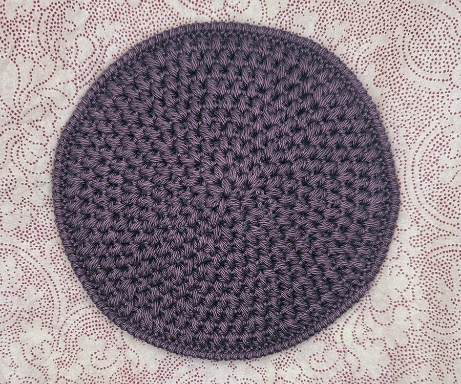 Miniature - Crocheted large round dollhouse rug